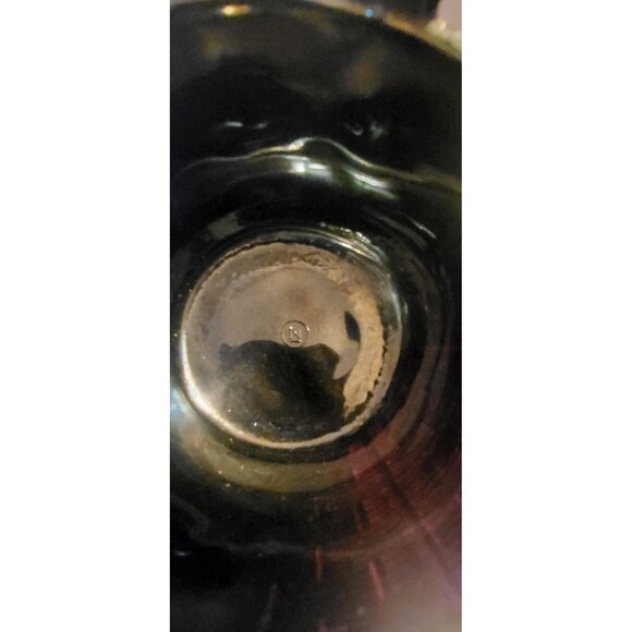 Gorgeous Northwoods Amythest Carnival Glass Basket - Picture 6 of 7